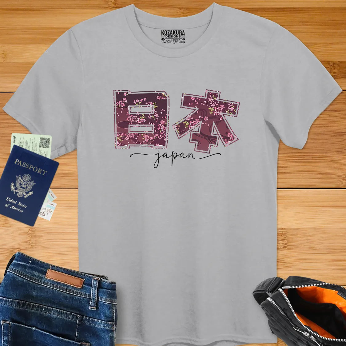Floral Japan Kanji - Dark