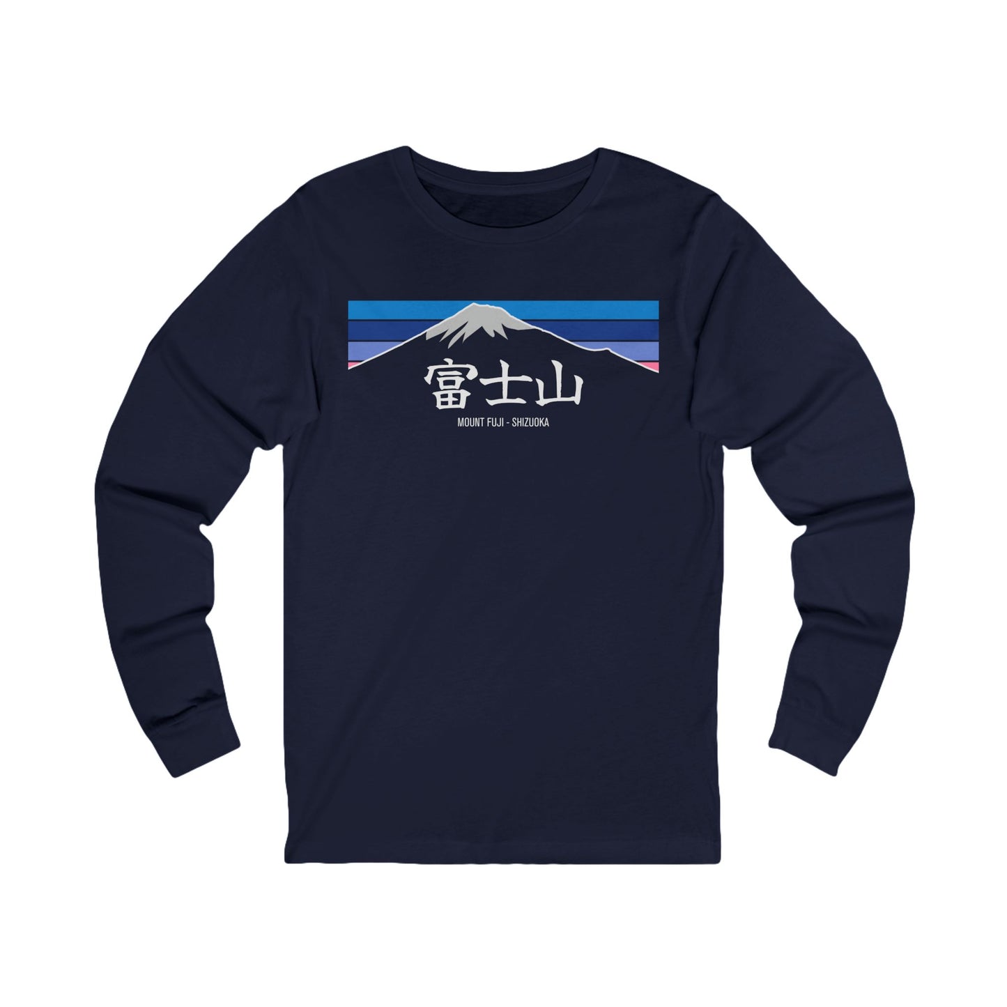 Hiking Mount Fuji - Shizuoka - with Kanji - Long Sleeve