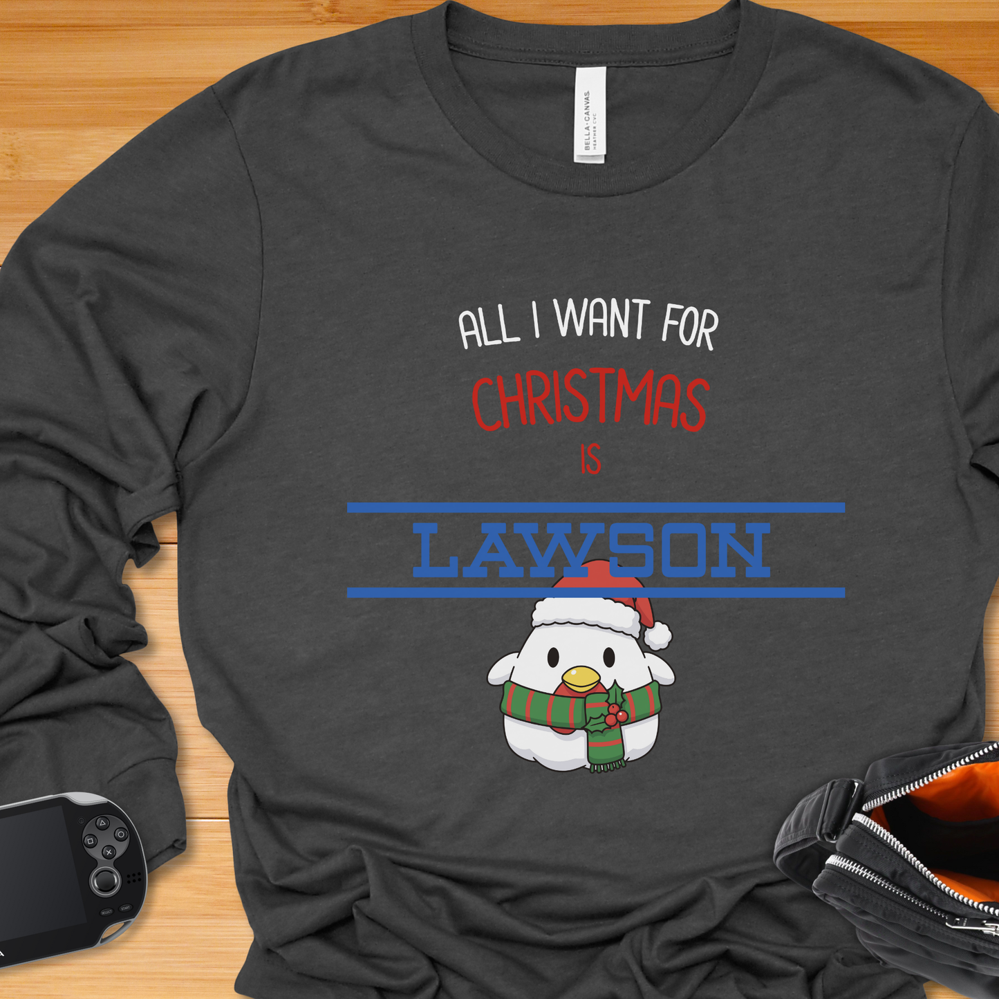 All I want for Christmas is LAWSON with Karaage Kun - Long Sleeve