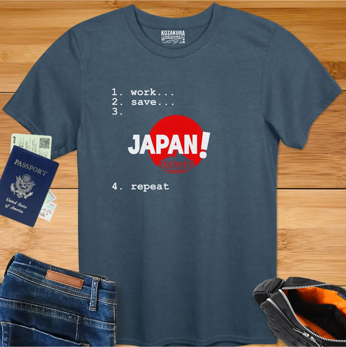 work, save, JAPAN, repeat