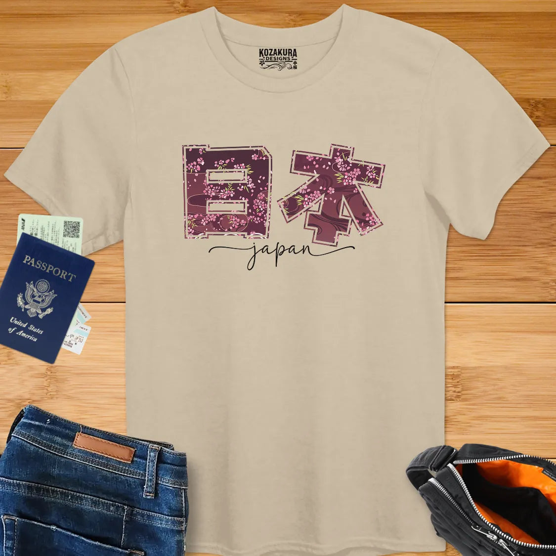 Floral Japan Kanji - Dark