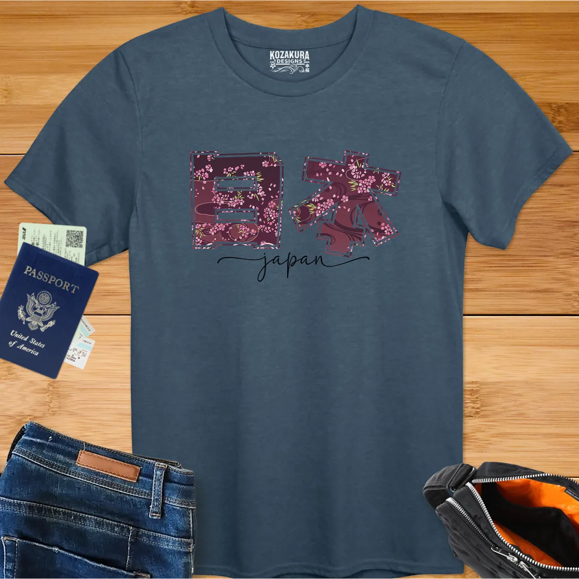 Floral Japan Kanji - Dark