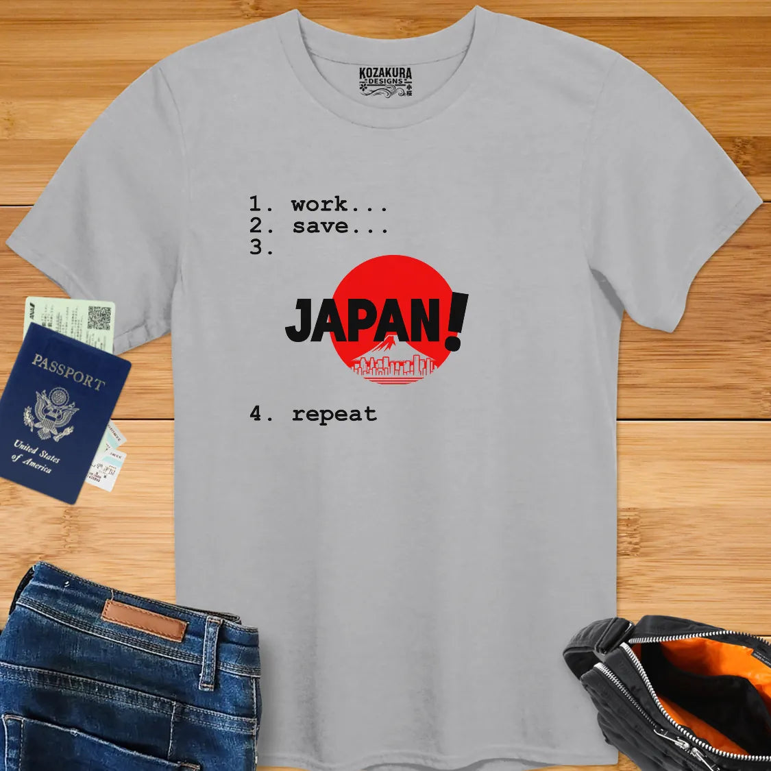 work, save, JAPAN, repeat