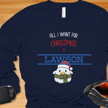 All I want for Christmas is LAWSON with Karaage Kun - Long Sleeve