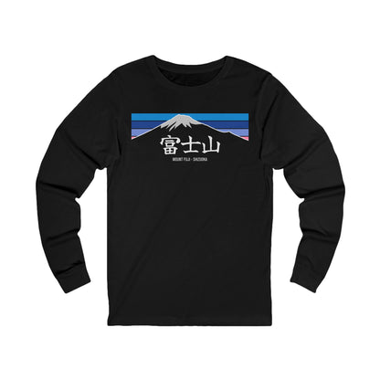 Hiking Mount Fuji - Shizuoka - with Kanji - Long Sleeve