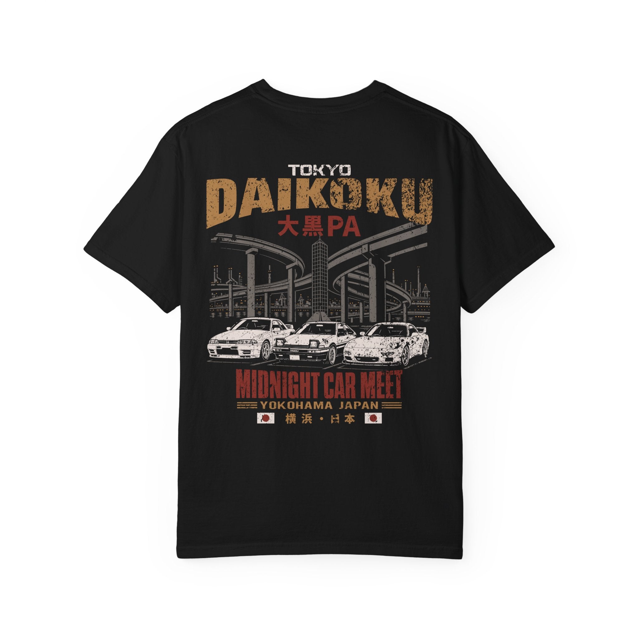 Daikoku Parking Area Tokyo Skyline Car Meet T-Shirt
