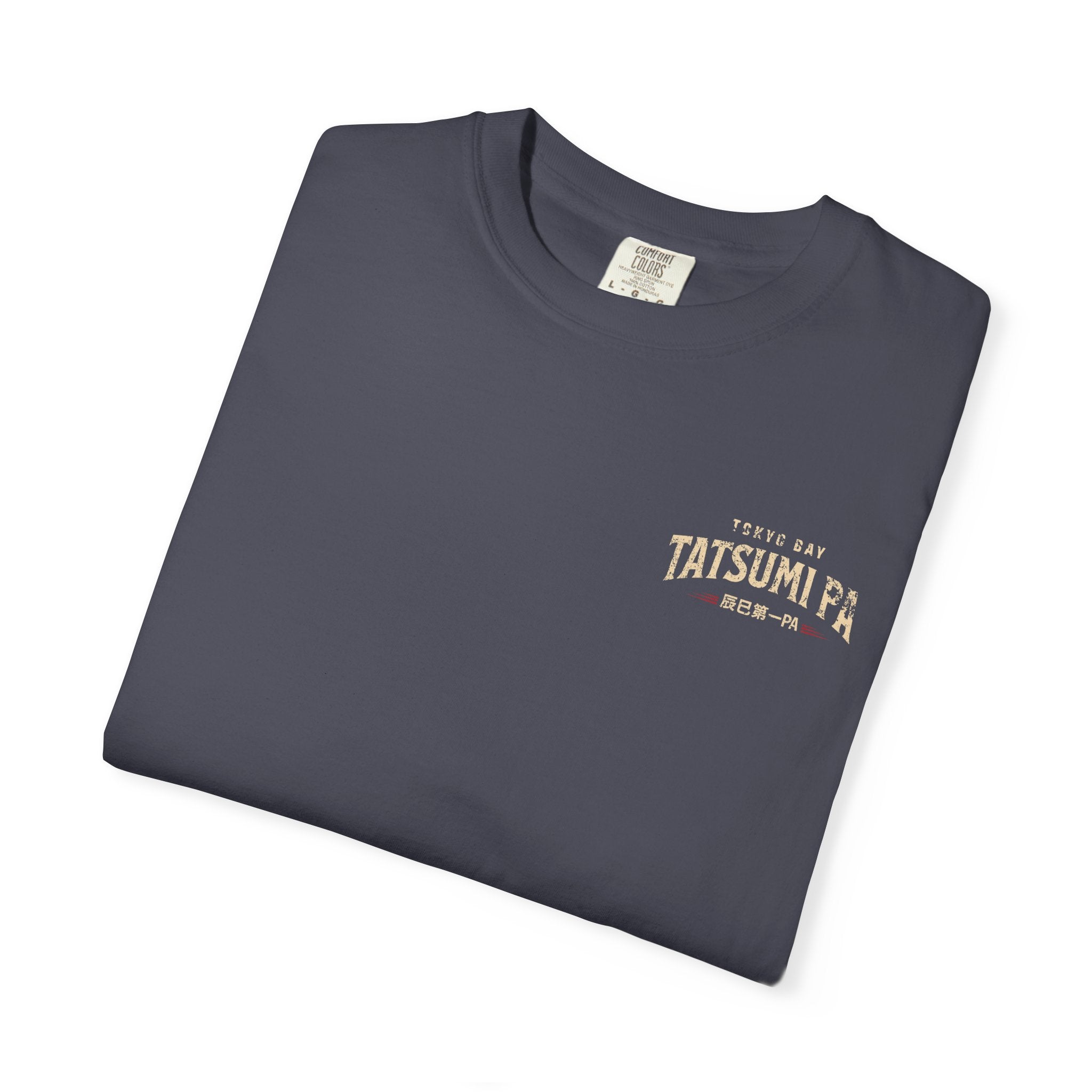 Street Racing Graphic T-Shirt — "Tatsumi PA" Retro Tokyo Skyline