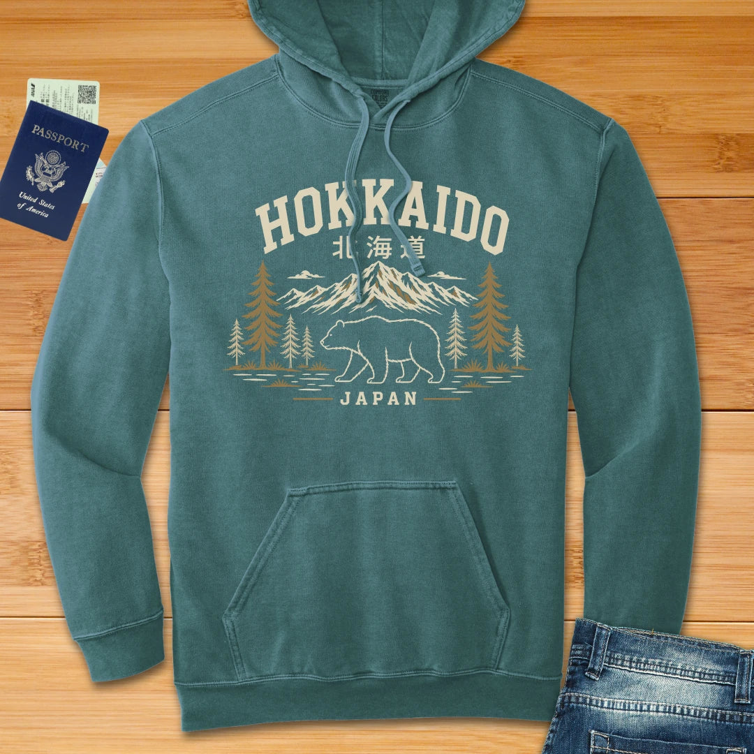 Hokkaido Bear Premium Travel Hoodie