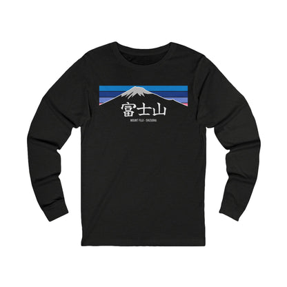 Hiking Mount Fuji - Shizuoka - with Kanji - Long Sleeve