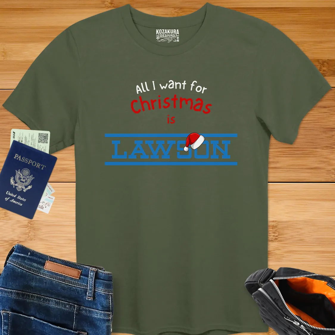 All I want for Christmas is LAWSON with Santa Hat