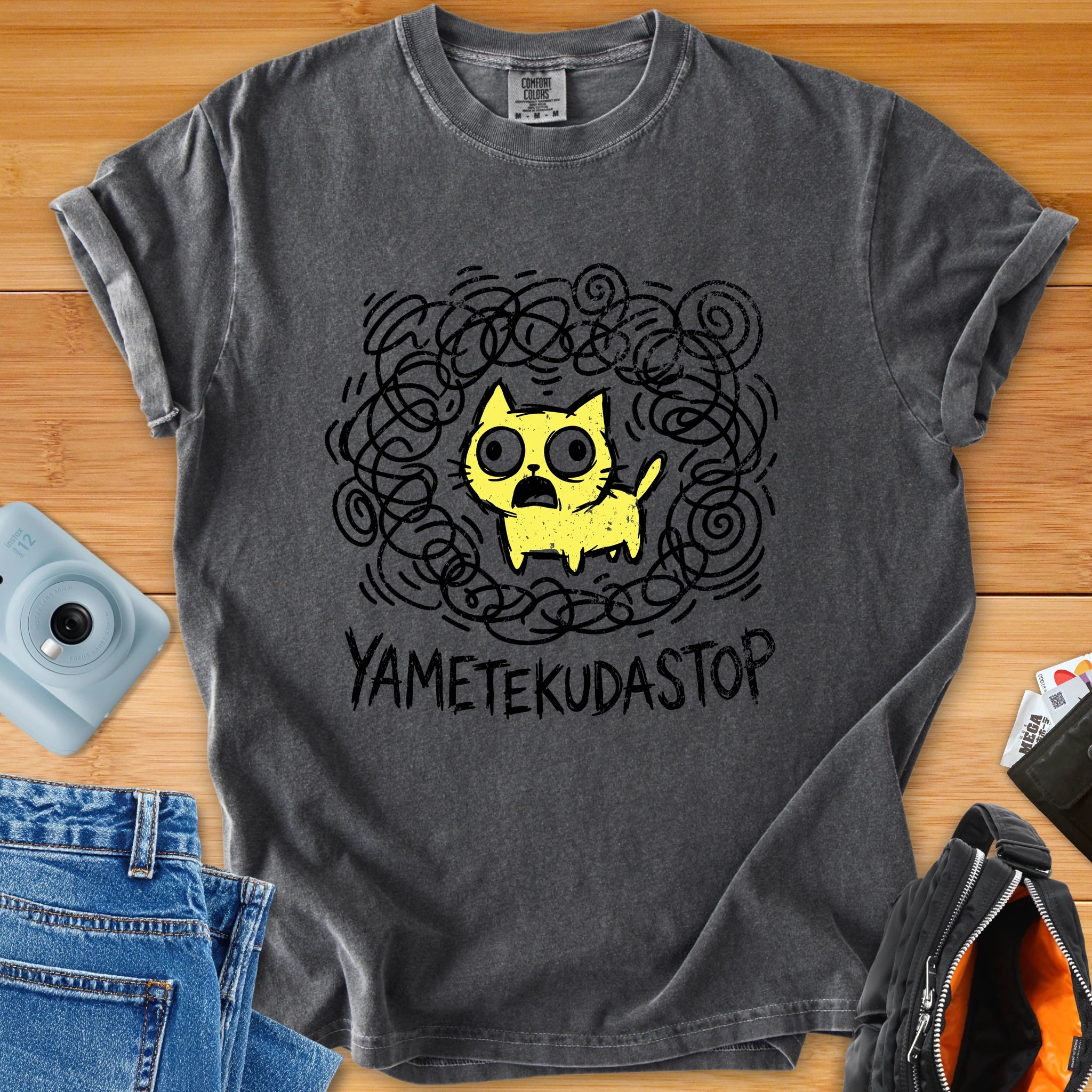 YAMETEKUDASTOP - Panic Mode Cat Japenglish Tee