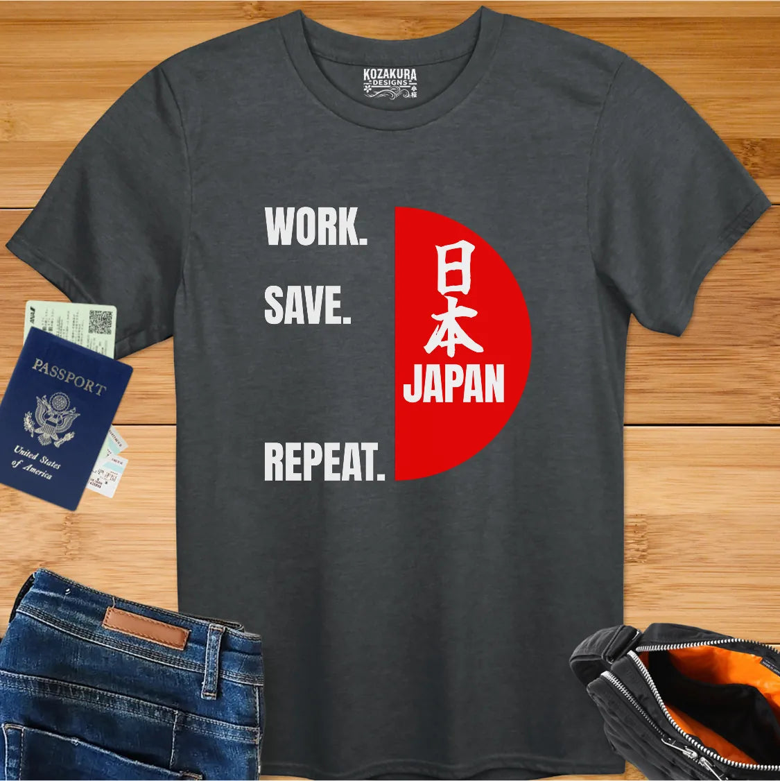 Work, Save, JAPAN!, Repeat - Kanji with English