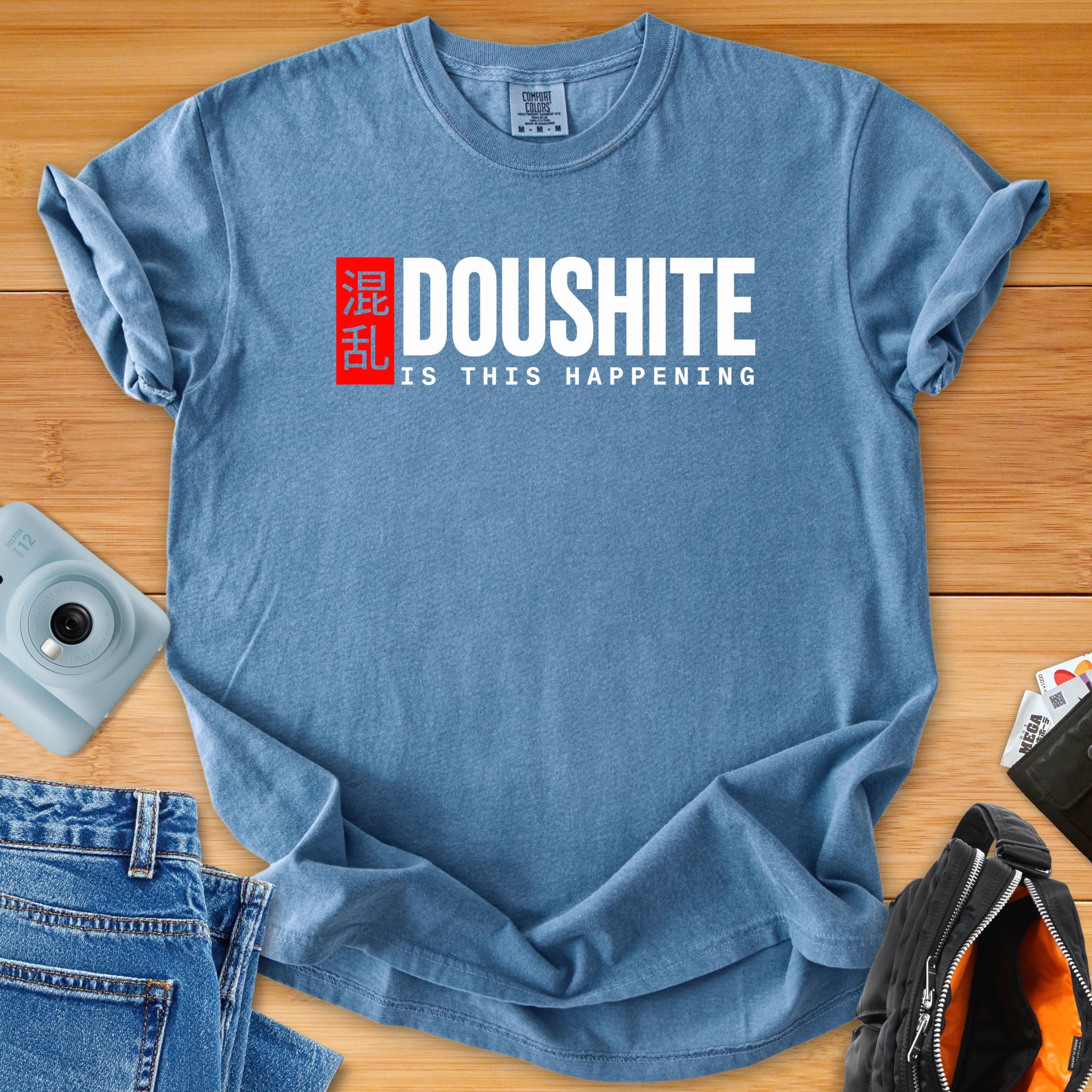 DOUSHITE Is This Happening – Minimal Statement Tee