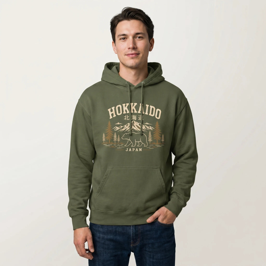 Hokkaido Bear Japan Travel Hoodie