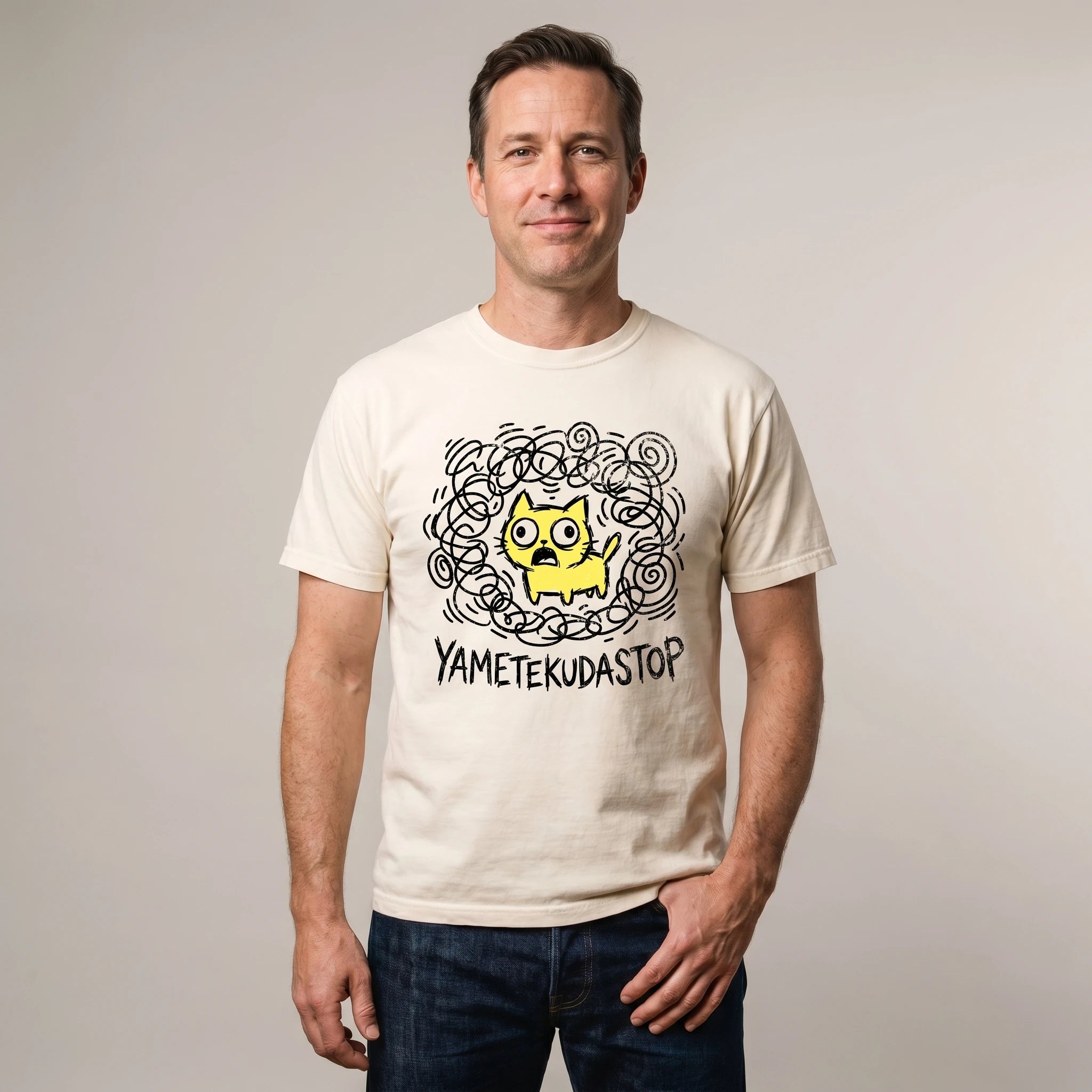 YAMETEKUDASTOP - Panic Mode Cat Japenglish Tee