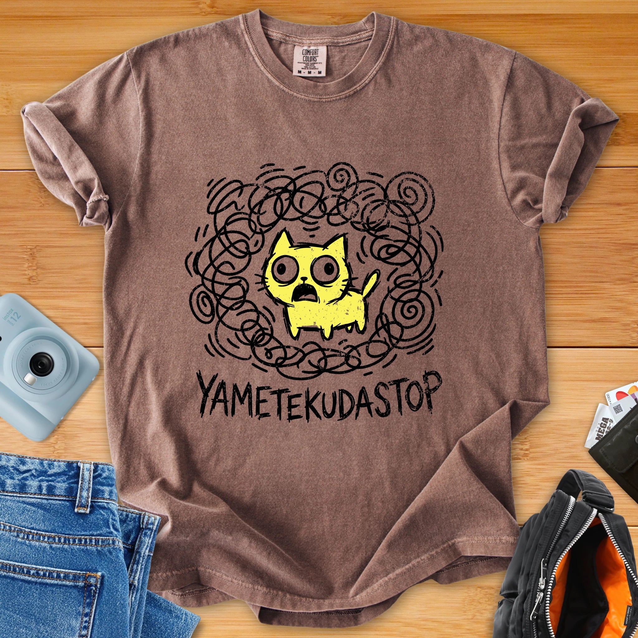 YAMETEKUDASTOP - Panic Mode Cat Japenglish Tee