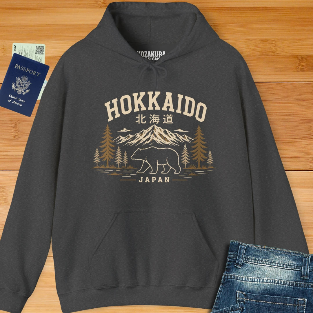 Hokkaido Bear Japan Travel Hoodie
