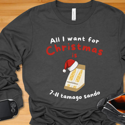 All I want for Christmas is Tamago Sando (English) - Long Sleeve