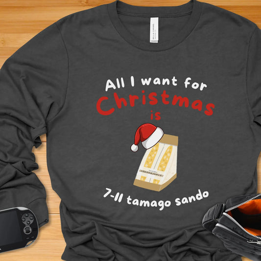All I want for Christmas is Tamago Sando (English) - Long Sleeve