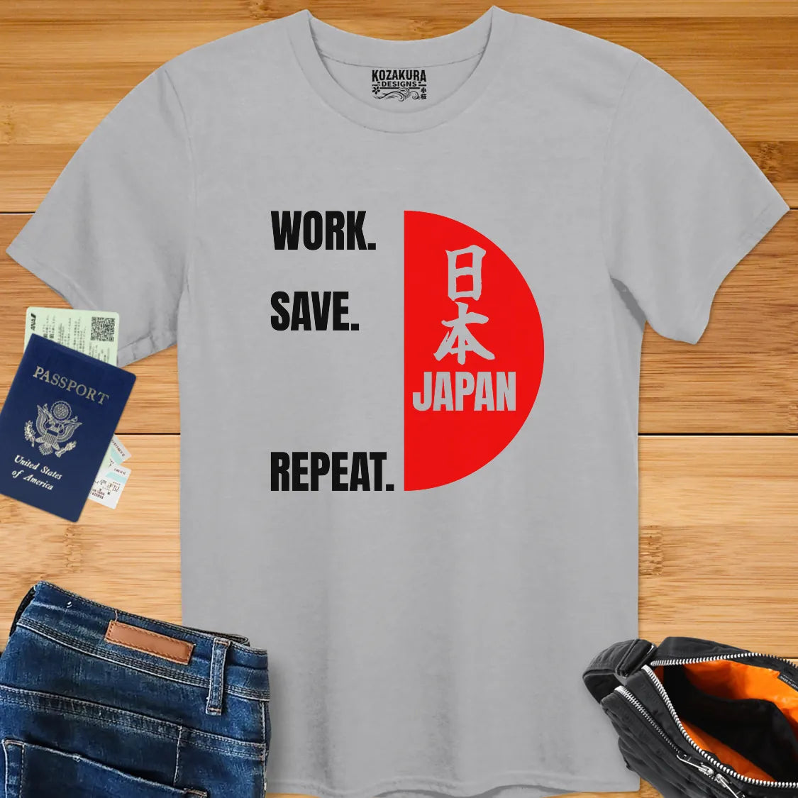 Work, Save, JAPAN!, Repeat - Kanji with English