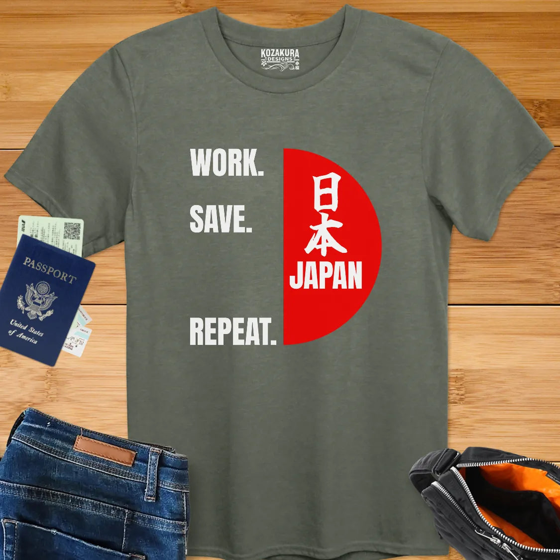 Work, Save, JAPAN!, Repeat - Kanji with English