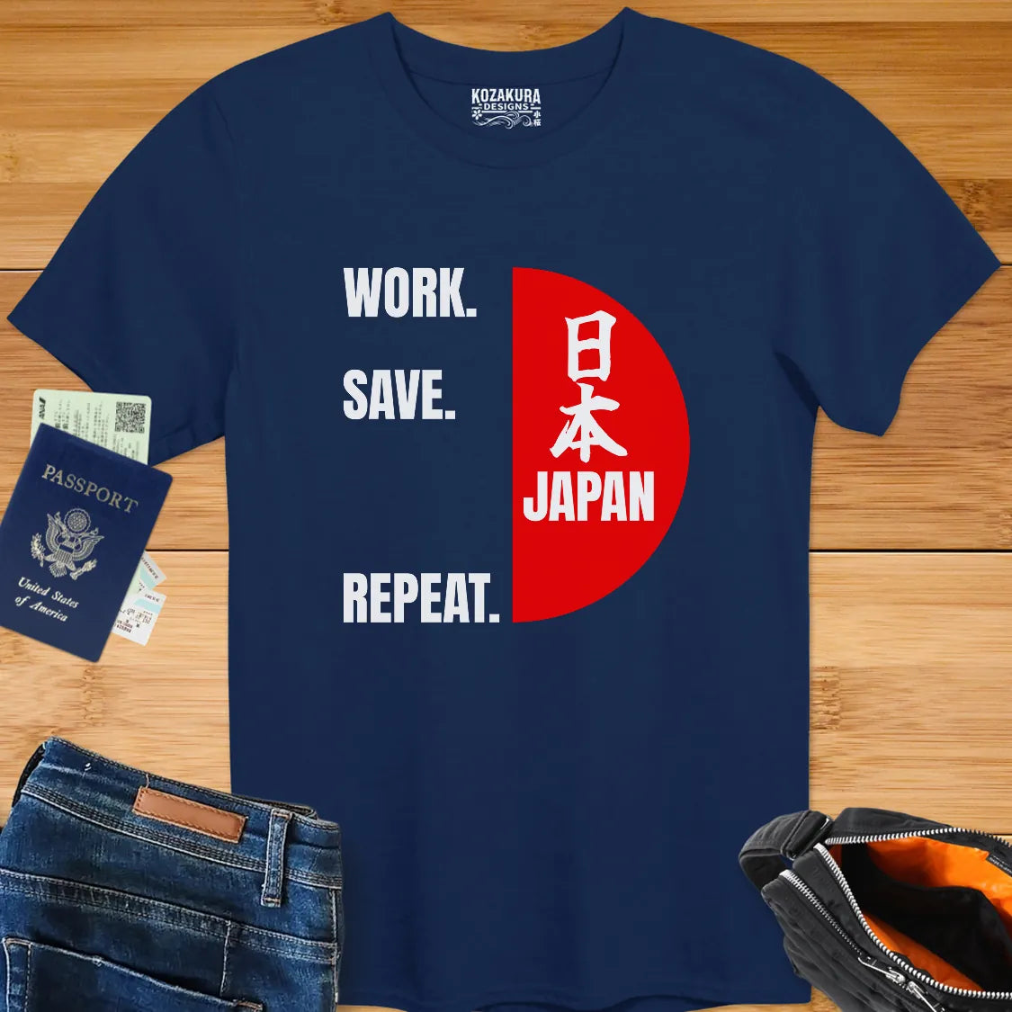Work, Save, JAPAN!, Repeat - Kanji with English
