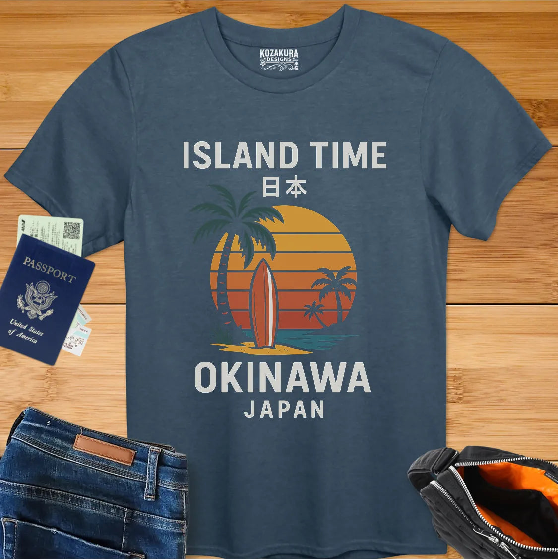 Okinawa Island Time Retro