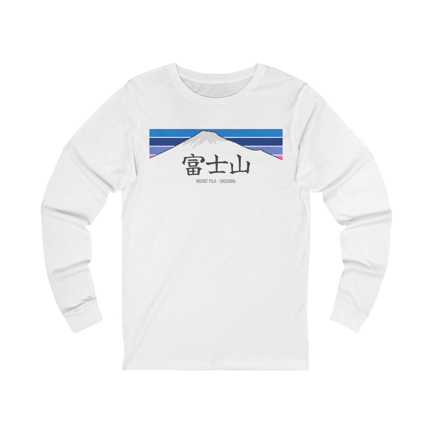 Hiking Mount Fuji - Shizuoka - with Kanji - Long Sleeve