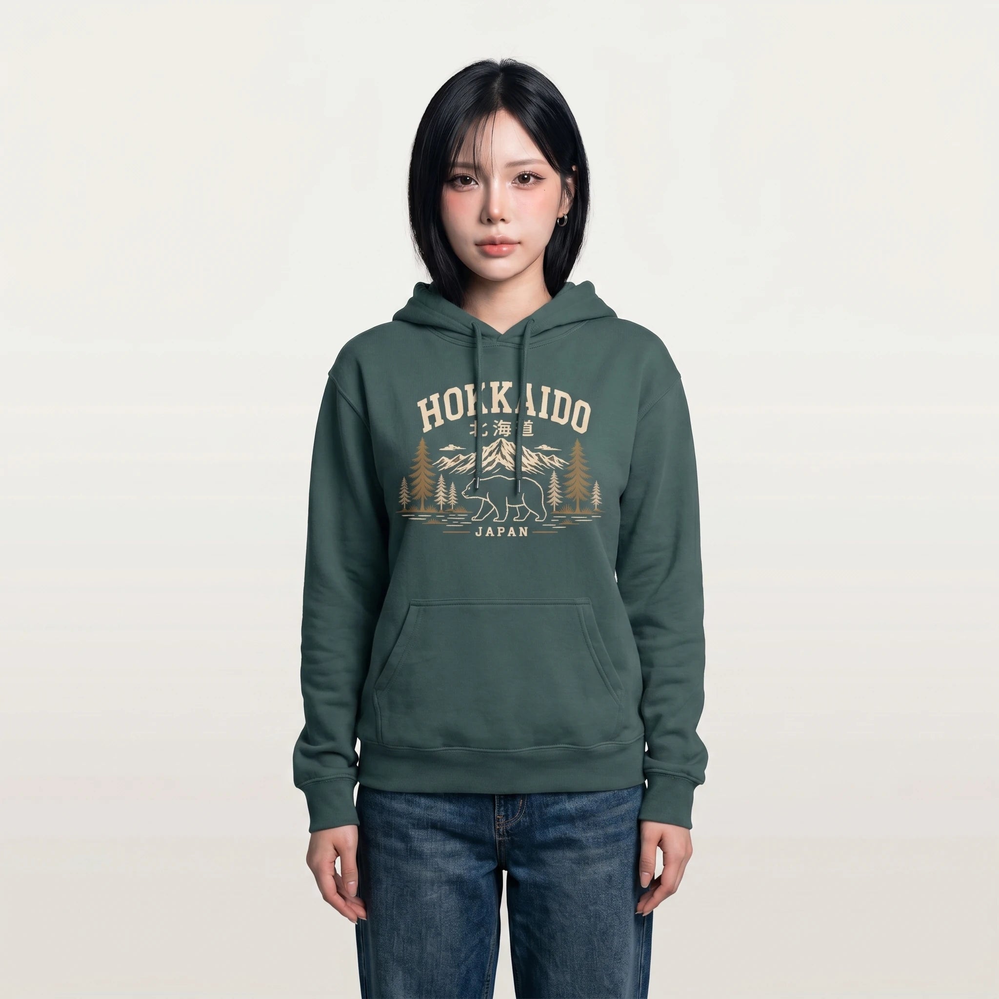 Hokkaido Bear Premium Travel Hoodie