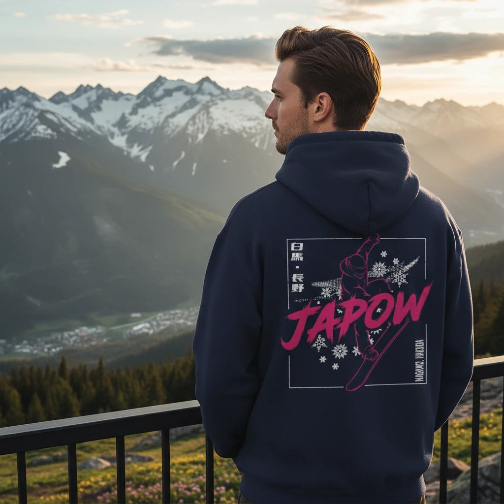 Nagano Japow - Neon Sakura - Graphic Pullover