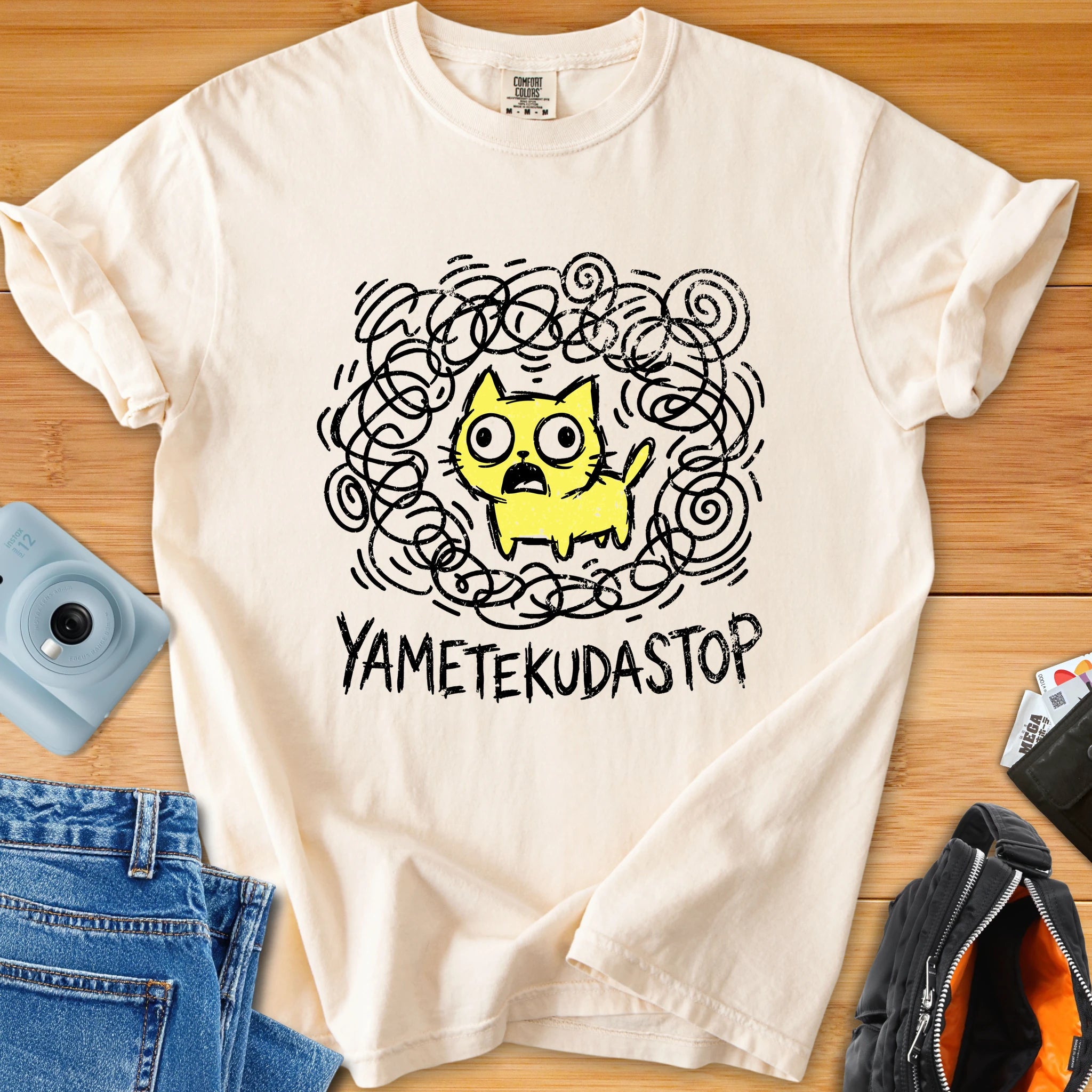 YAMETEKUDASTOP - Panic Mode Cat Japenglish Tee