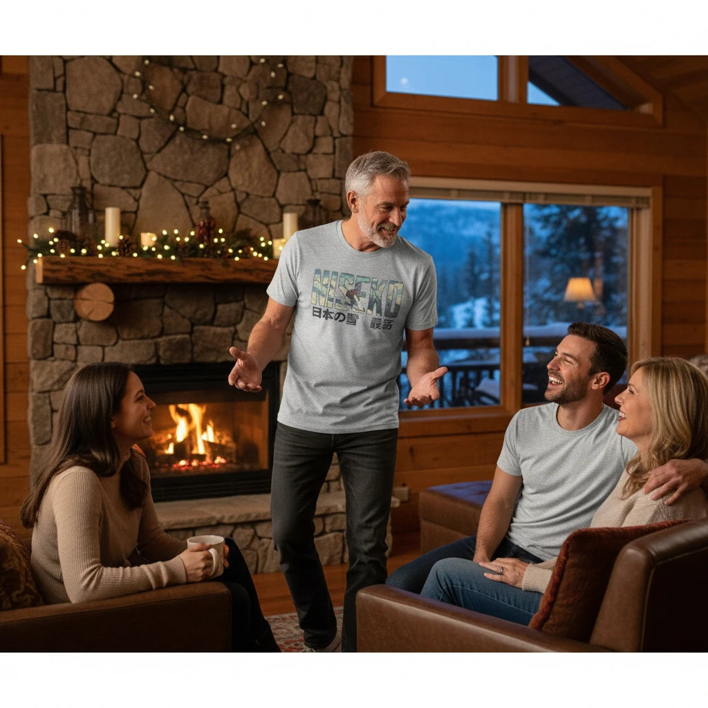 Niseko Snow Ski Graphic T‑Shirt — 日本の雪 最高 (Niseko Snow)