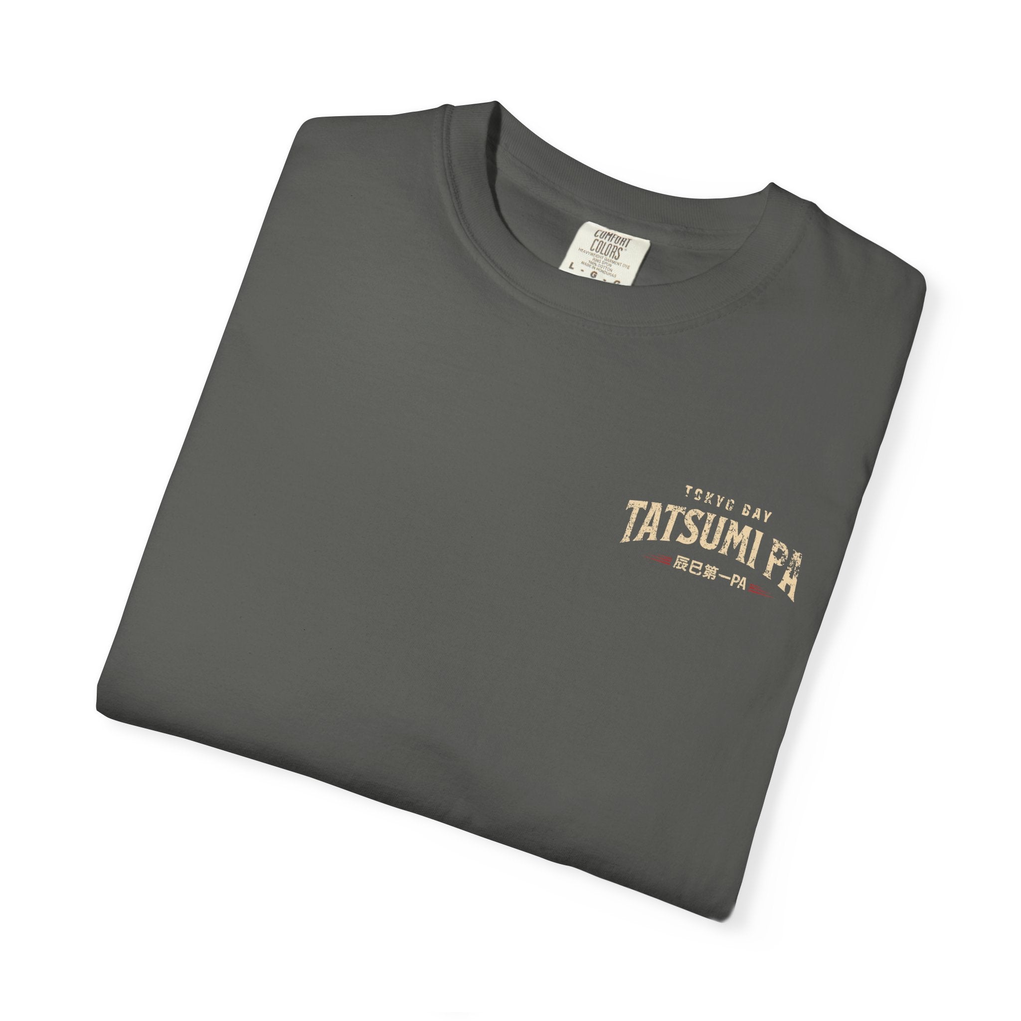 Street Racing Graphic T-Shirt — "Tatsumi PA" Retro Tokyo Skyline