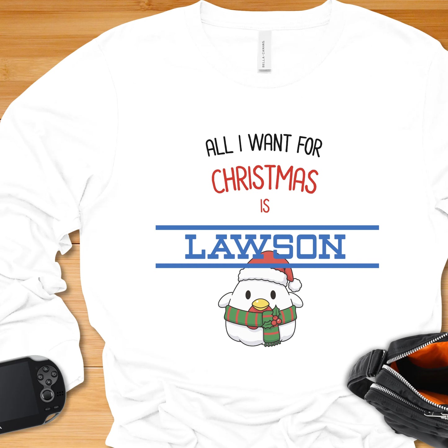 All I want for Christmas is LAWSON with Karaage Kun - Long Sleeve