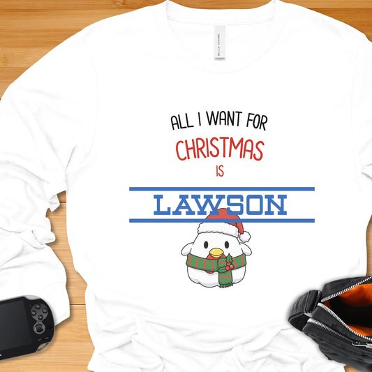 All I want for Christmas is LAWSON with Karaage Kun - Long Sleeve