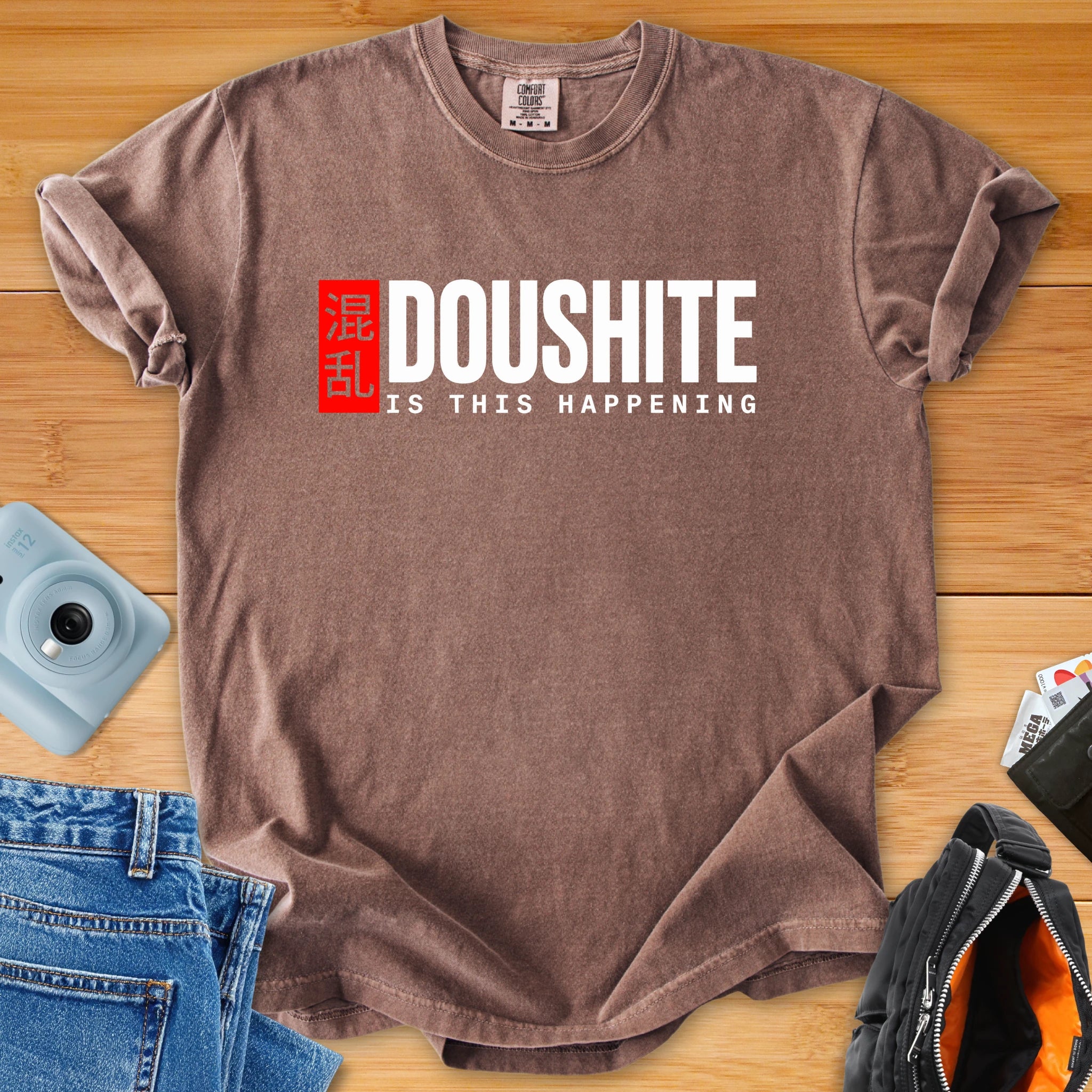 DOUSHITE Is This Happening – Minimal Statement Tee