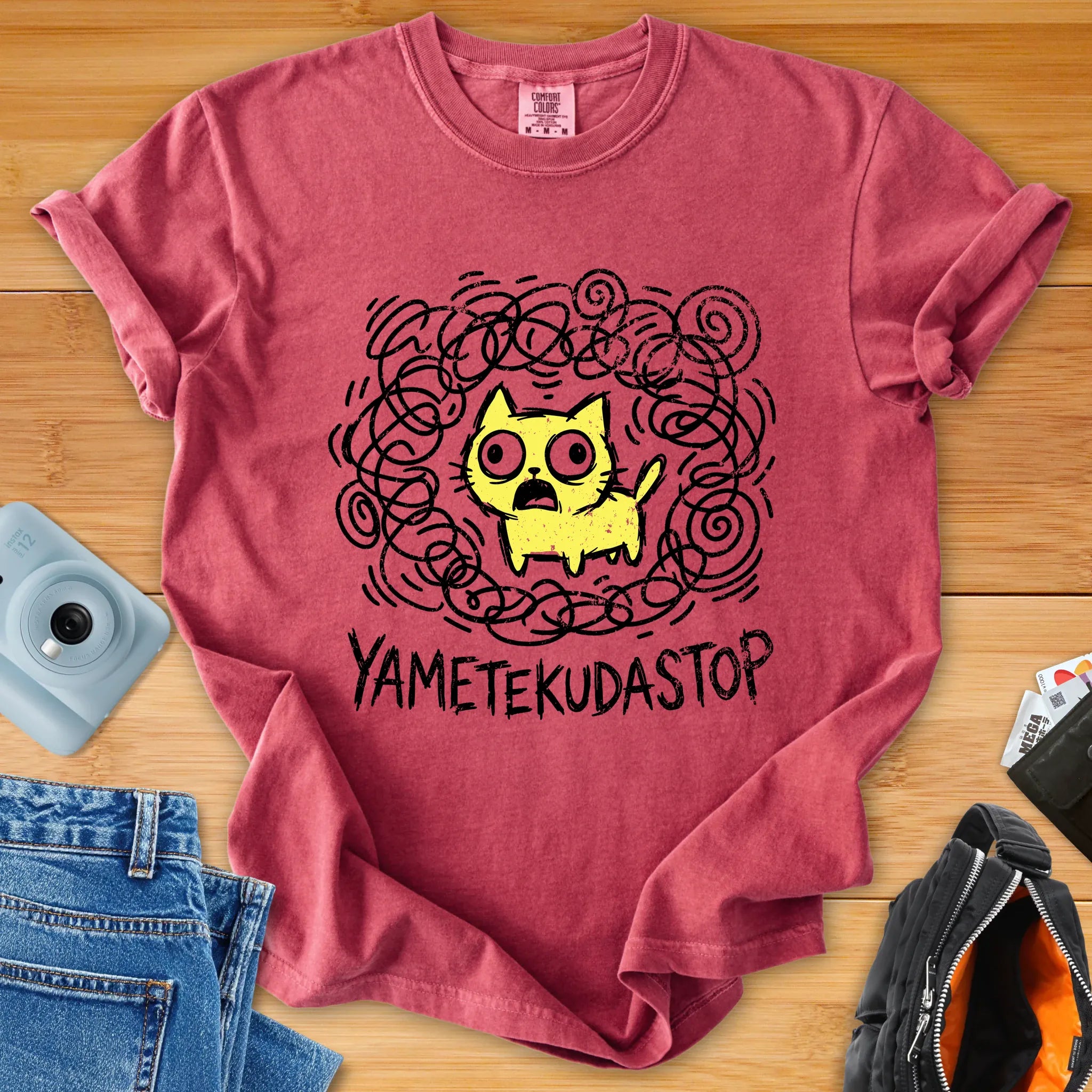 YAMETEKUDASTOP - Panic Mode Cat Japenglish Tee