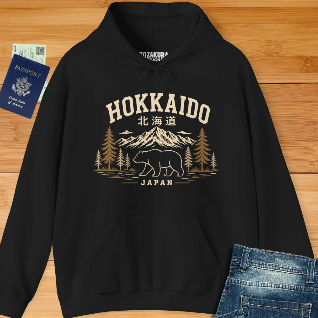 Hokkaido Bear Japan Travel Hoodie