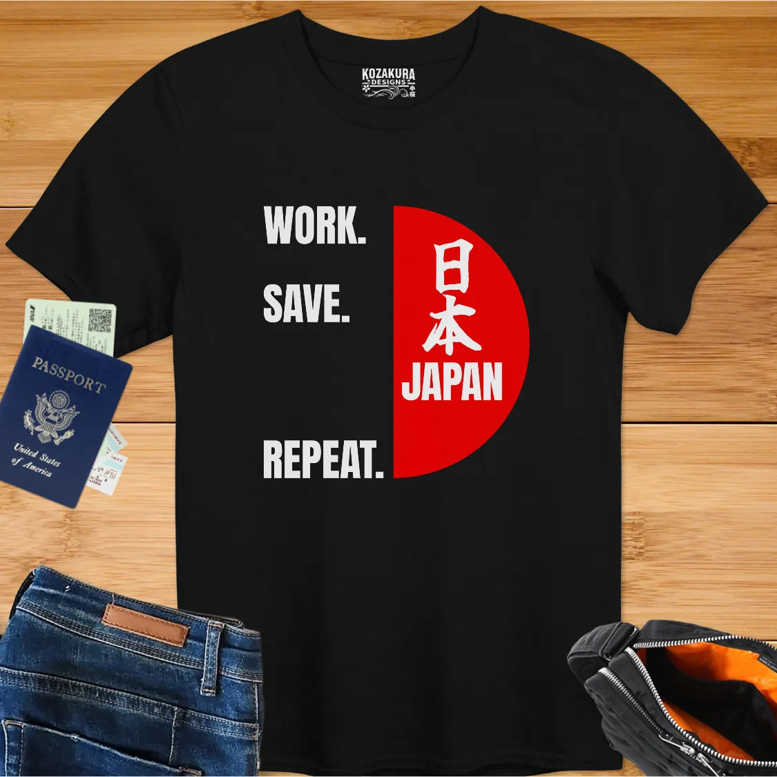 Work, Save, JAPAN!, Repeat - Kanji with English