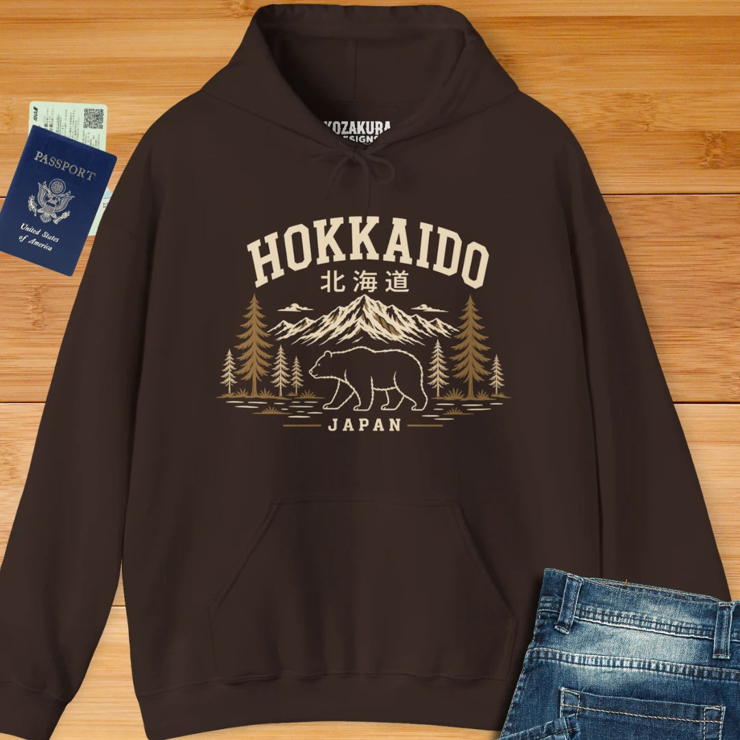 Hokkaido Bear Japan Travel Hoodie
