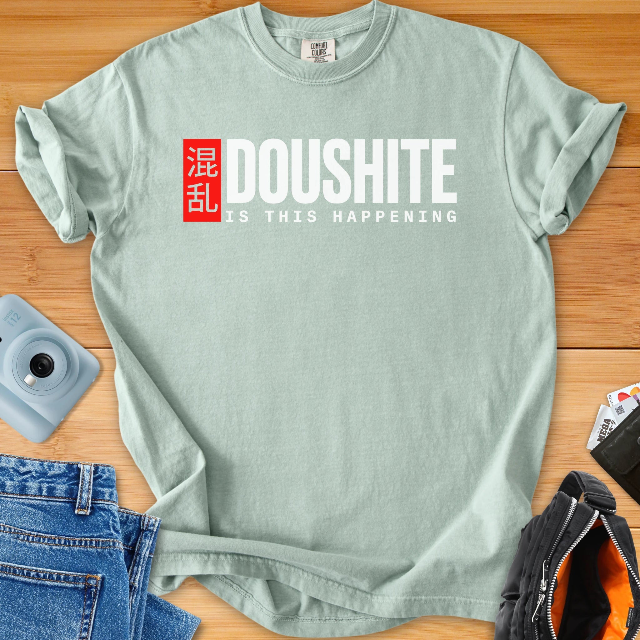 DOUSHITE Is This Happening – Minimal Statement Tee