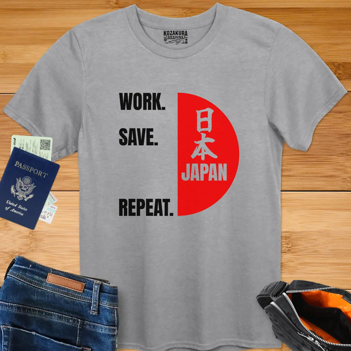 Work, Save, JAPAN!, Repeat - Kanji with English