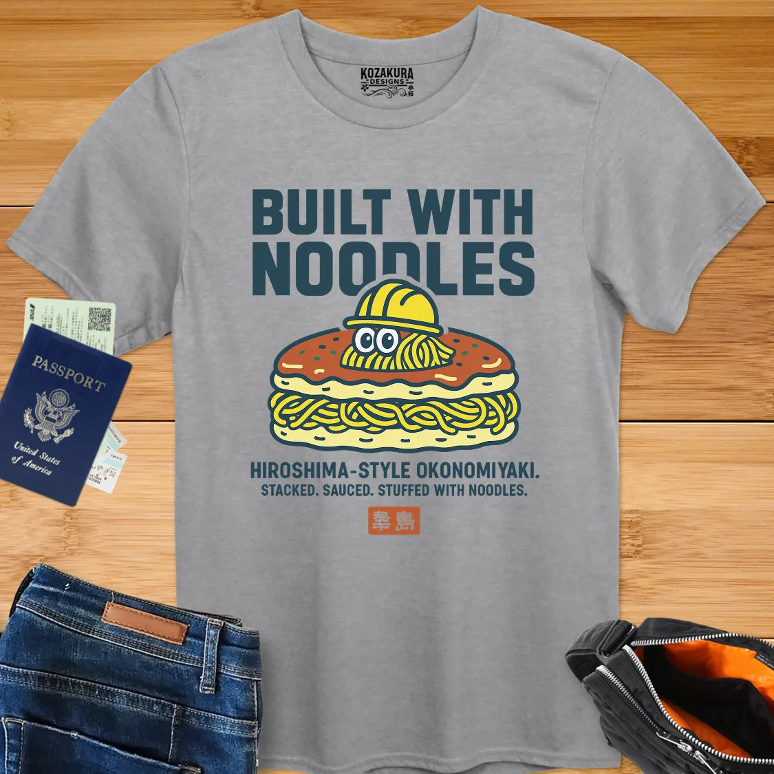 Hiroshima Okonomiyaki - Built with Noodles