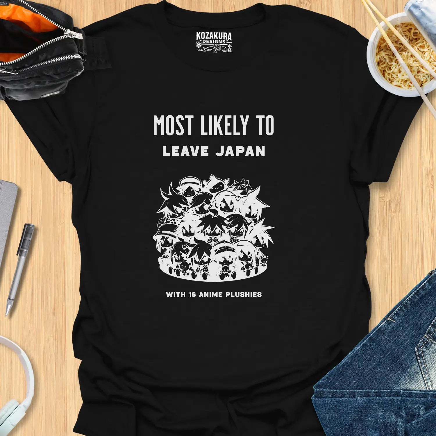 Most Likely to leave Japan with 16 anime plushies