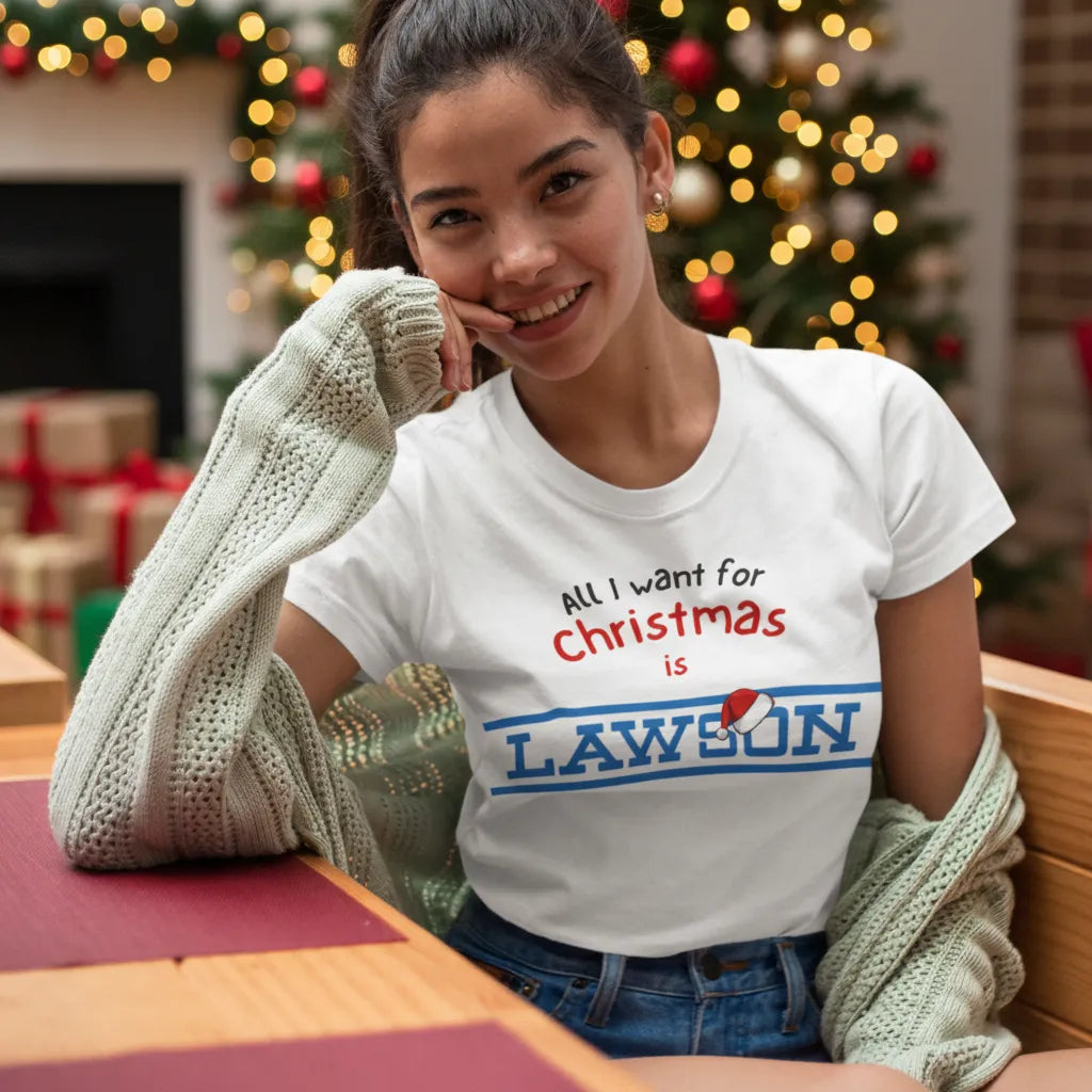 All I want for Christmas is LAWSON with Santa Hat