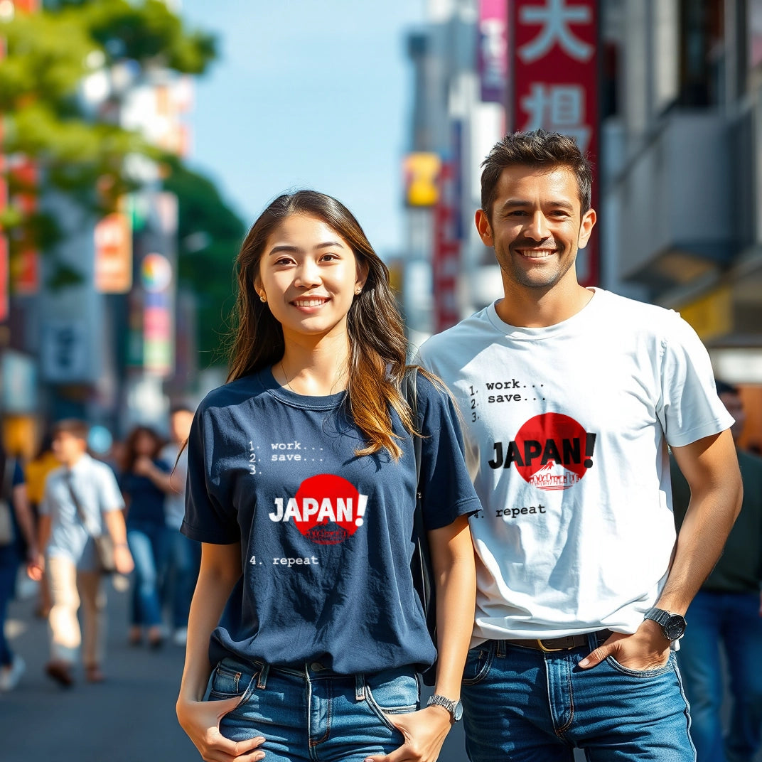 work, save, JAPAN, repeat