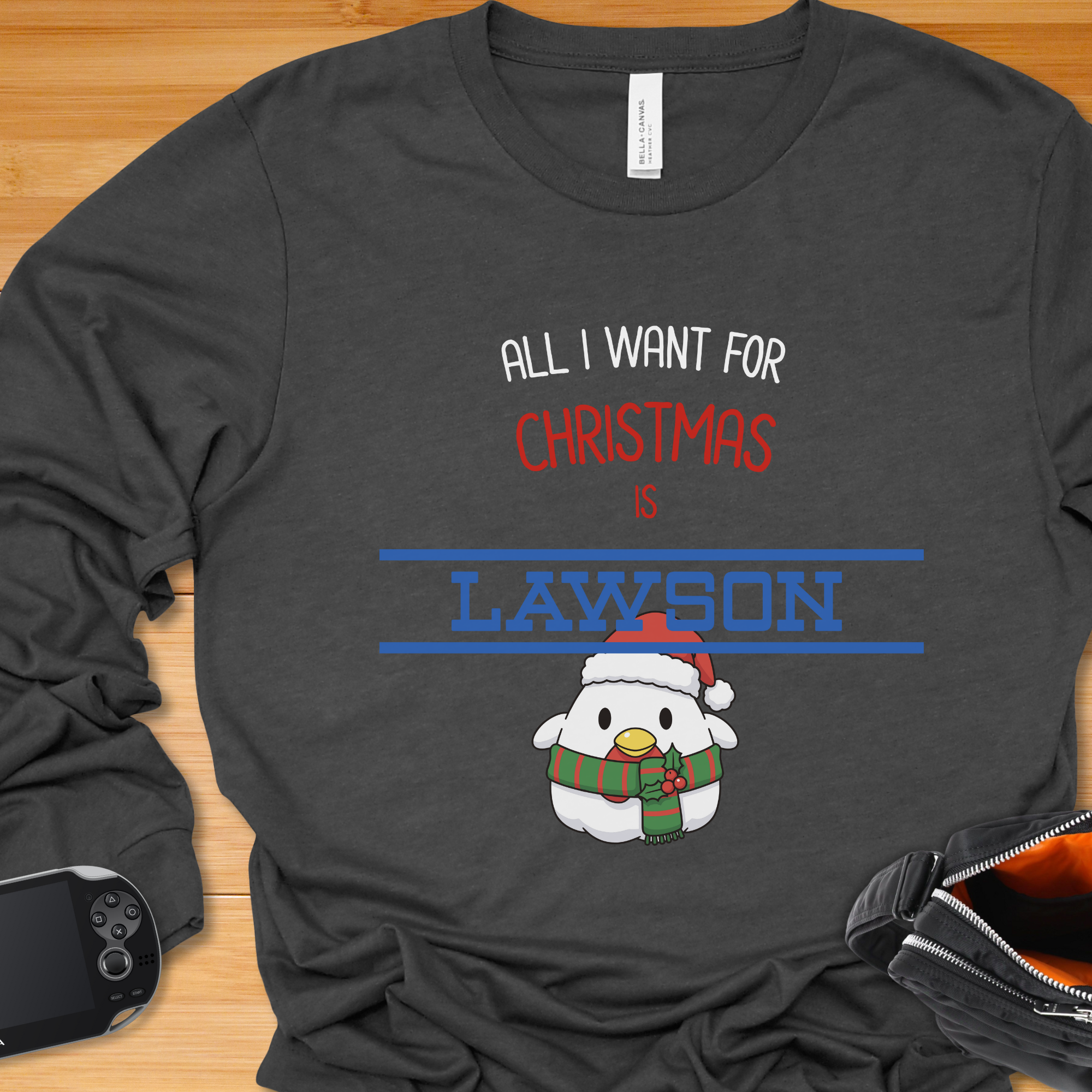 All I want for Christmas is LAWSON with Karaage Kun - Long Sleeve