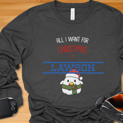 All I want for Christmas is LAWSON with Karaage Kun - Long Sleeve