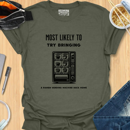 Most Likely to try brining a ramen vending machine back home