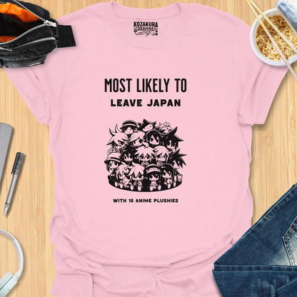 Most Likely to leave Japan with 16 anime plushies